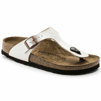 Dámské Gizeh Birkenstock Krajkové Birko Flor Bílé | CZ 429MQZ